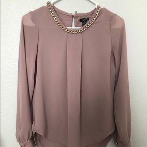 Blush pink blouse